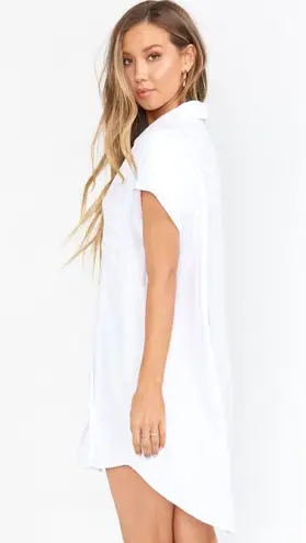 Show Me Your Mumu NWT  White Martin Shirt Dress Size Small