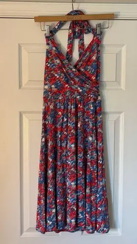 Boden St. Lucia Halter Dress Red White Blue Multi Patriotic Knee Summer Sun 4