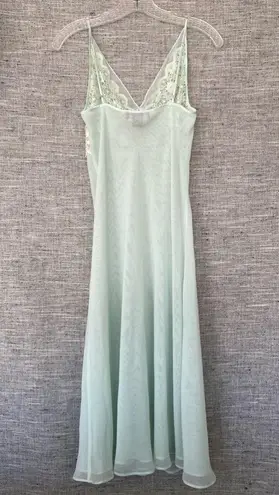 Halston Heritage Halston slip dress nightgown nightie lingerie beaded floral lace size PM