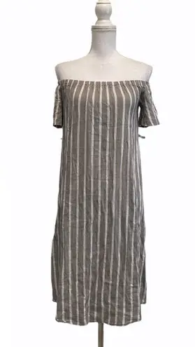 ASOS  Gray Stripe Maternity Dress sz 4