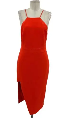 TALULAH  Losing My Mind Midi Dress Tangerine Orange Size Medium / US 6