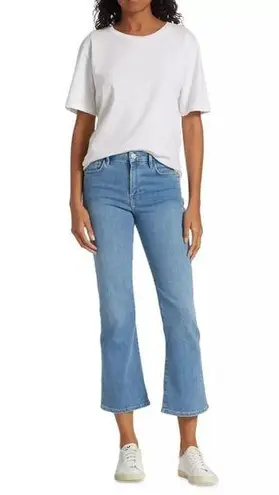 frame denim Frame Le Crop Mini Boot Cut Light Wash Denim High Rise Jeans Women’s Size 4