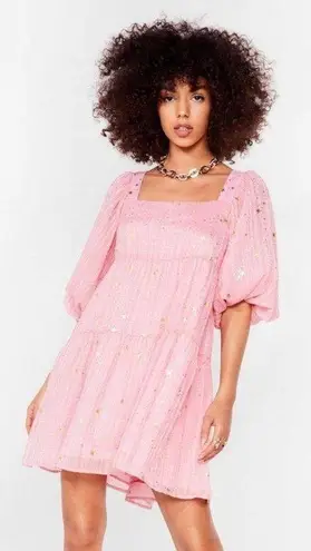 Nasty Gal Star Light Tiered Mini Dress