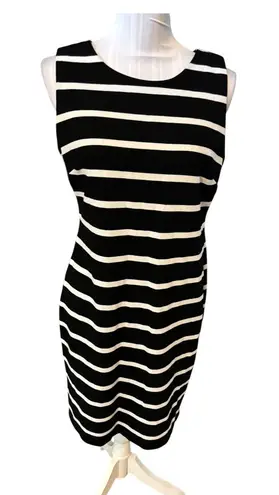 Premise Dresses Black & White Striped Dress Size 8