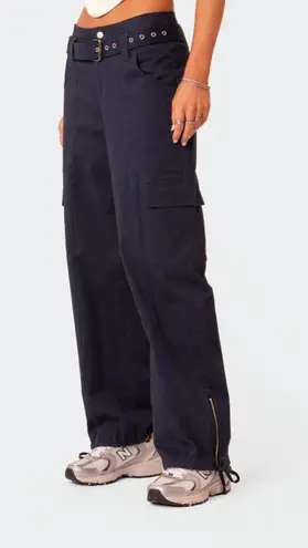 Edikted Low Rise Belted Cargo Pants