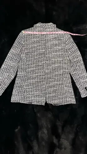 Karl Lagerfeld  Tweed Long Sleeve Blazer Jacket 