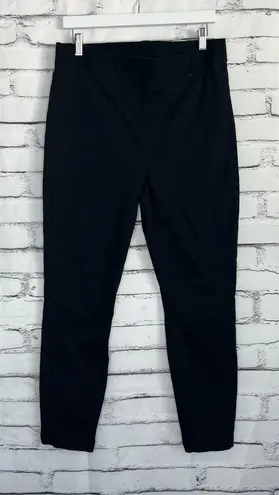 Buffalo David Bitton Pull-On Black Stretch Pants Women’s Large Tencel Blend Slim