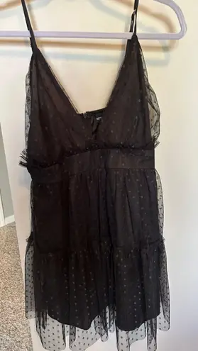 Pretty Little Thing Black Dress, Worn Once, Size 10