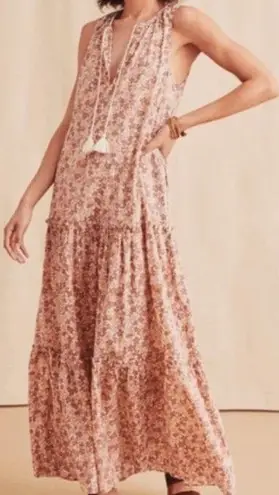 Faherty Mira Sleeveless Maxi Dress in Figueroa Floral Size L 57"L Loose NWT $178