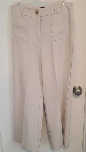 Meg & Margot Wide Leg Crop Trousers Womens Small Stylish Pants Career Office