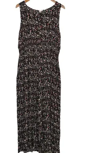 JODIFL ditsy floral sleeveless cropped wide leg jumpsuit
