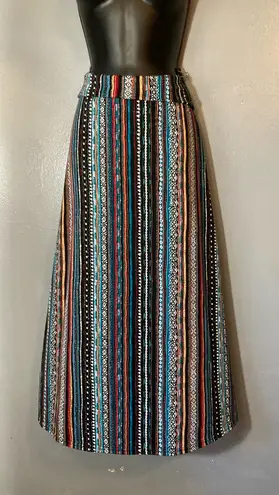 Urban Coco Multicolor Striped Maxi Skirt
