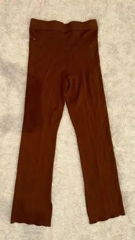 Rails NWOT  Jules Pant Brown Ribbed Wide Leg Sweater Pants sz M