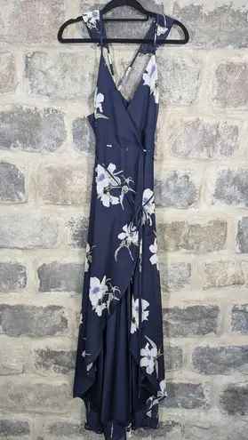 Lulu's Dress Woman's Small All Mine Navy Blue Floral Print High