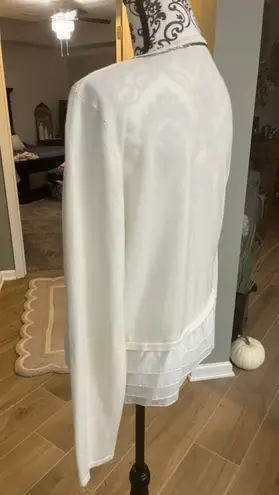 Cyrus Size Large Beige Cardigan Sweater