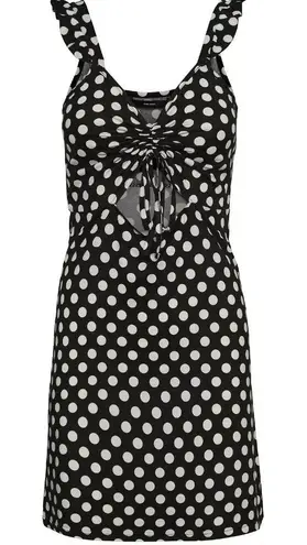 VERO MODA Mary Knot Mini Dress w/Polka Dots
