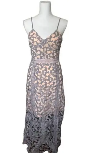 Elliatt Tingle Dress Lilac Floral Lace Overlay Revolve NWT Small