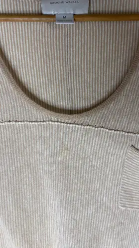 Brochu Walker Tan & White Long Sleeve