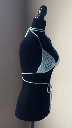 Handmade Festive Rave Waffle Bralette Top