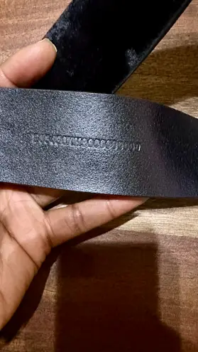 Miss Sixty Genuine Leather Black Velvet Belt