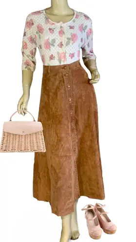 VINTAGE 1990'S CLASSIC COUNTRY KLASSIC KEMPER BROWN SUEDE A