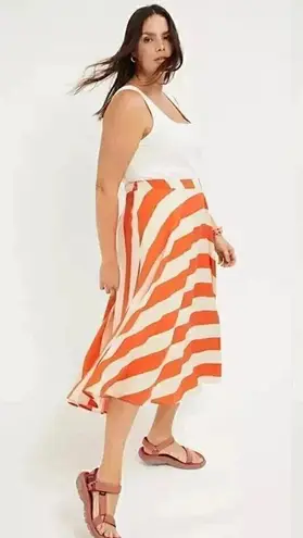 Anthropologie  Mare Mare Ilsa Striped Midi Skirt Size XS NWOT $138