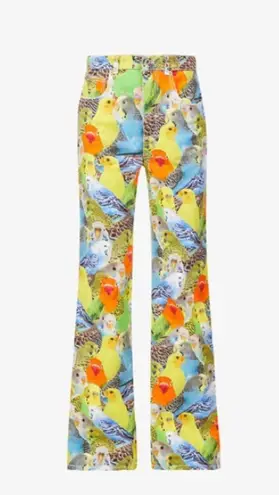 Loewe NWT Parrots mid-rise wide-leg jeans