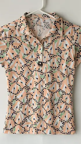 BAD BIRDIE • Women's Golf Polo SS23 Abstract Fish Core Performance BBW02