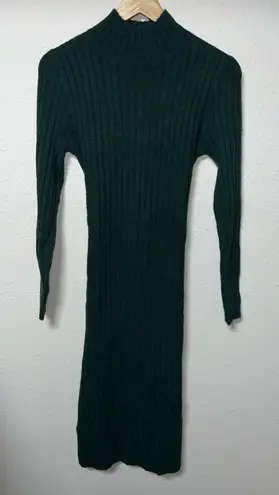 William Rast William Rast Green Ribbed Bodycon Dress