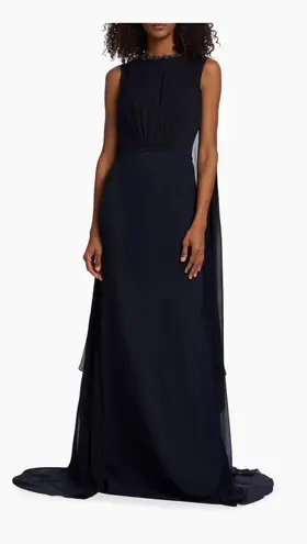 Neiman Marcus Teri Jon by Rickie Freeman Gown navy Blue size 4