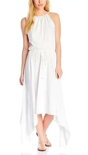 PilyQ NWT Women Bridal Resortwear Water Lilly Hampton Handkerchief Hem Dress M/L