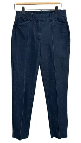 Brooks Brothers Women's Blue Trouser Denim Pants Jeans Size 2 Tapered Leg