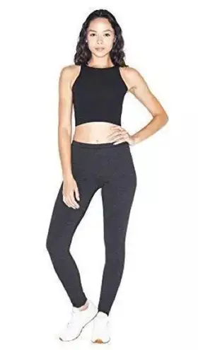 American Apparel Crop Tank - Black - S