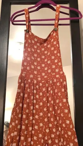 American Eagle Outfitters Women s Orange Ae Ditsy Soft Jumpsuit Overal Size M 25 58 Off Retail From Sarah