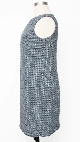 Akris Punto . Sleeveless Denim Tweed Shift Dress.