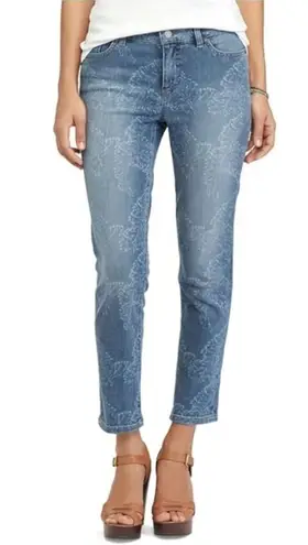 CHAPS  | Petite Banana Leaf Print Madden Capri | 14P - Image 1