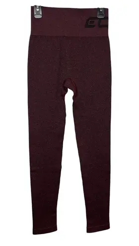 ECHT Small Plum Color Leggings Micro Ribbed