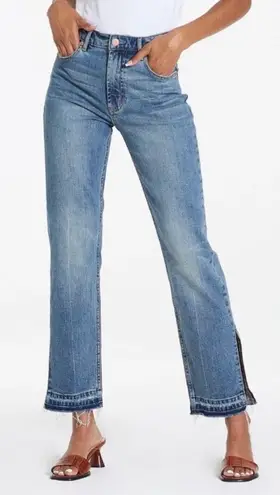 Dear John  Jodi straight raw hem high rise jeans 27 blue sexy