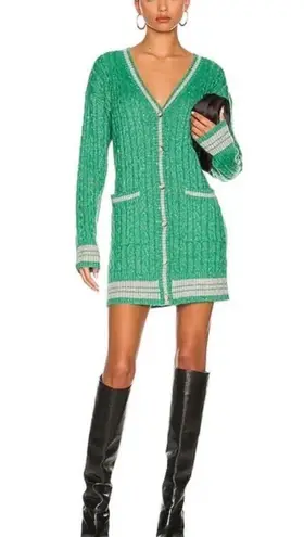 Saylor Marisole Dress Emerald Green Cardigan / Mini Dress