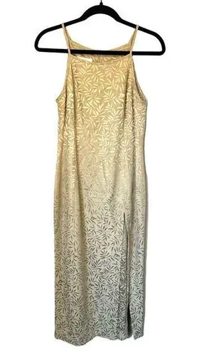 Escada from The RealReal Vintage 90's Slip Dress with Deep Slit sz. EU 42 US 6 Gold