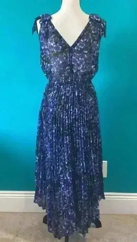 The Kooples Hortensia Maxi Dress Purple Hydrangea in size small