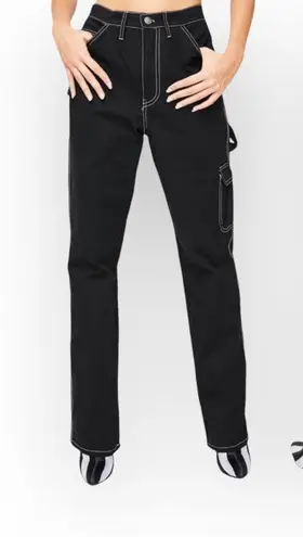 Rare: new Valfre ☻ Saturn Lightweight Cargo Pants Carpenter Jeans ☻ Black ☻︎ 26