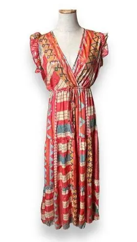 Raga Women's Red Boho Dress Size S #LD-1537