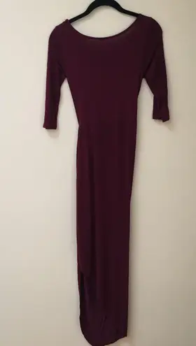Lovely Day Faux Wrap 3/4 Sleeve Maxi Dress Size Small