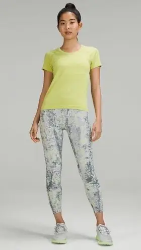 Lululemon Womens Leggings Gray Wunder Train Hi Rise Cinder Grain Smoked Size 2 Black