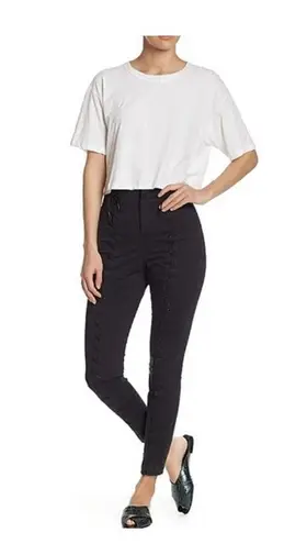 ALC Frank A.L.C. Kerrigan Lace Up Skinny Leg Pant Black Size 10