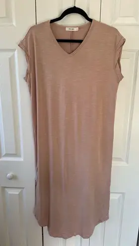 Mod Ref Jovie Blush Maxi T Shirt Dress