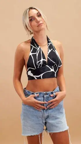 Isabelle's Cabinet Electric Feel Black Halter Top 