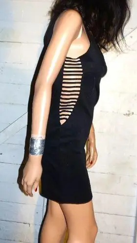 Frederick's of Hollywood Black Peek A Boo Sides Dress S