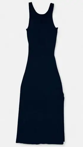 Freshman 1996 Black Ribbed Bodycon Midi Dress — Size S